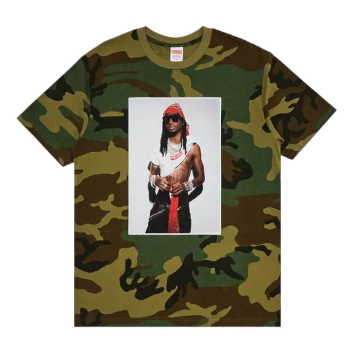 Supreme Playboi Carti T-Shirt 'Woodland Camo' FW25T50-WOODLAND-CAMO