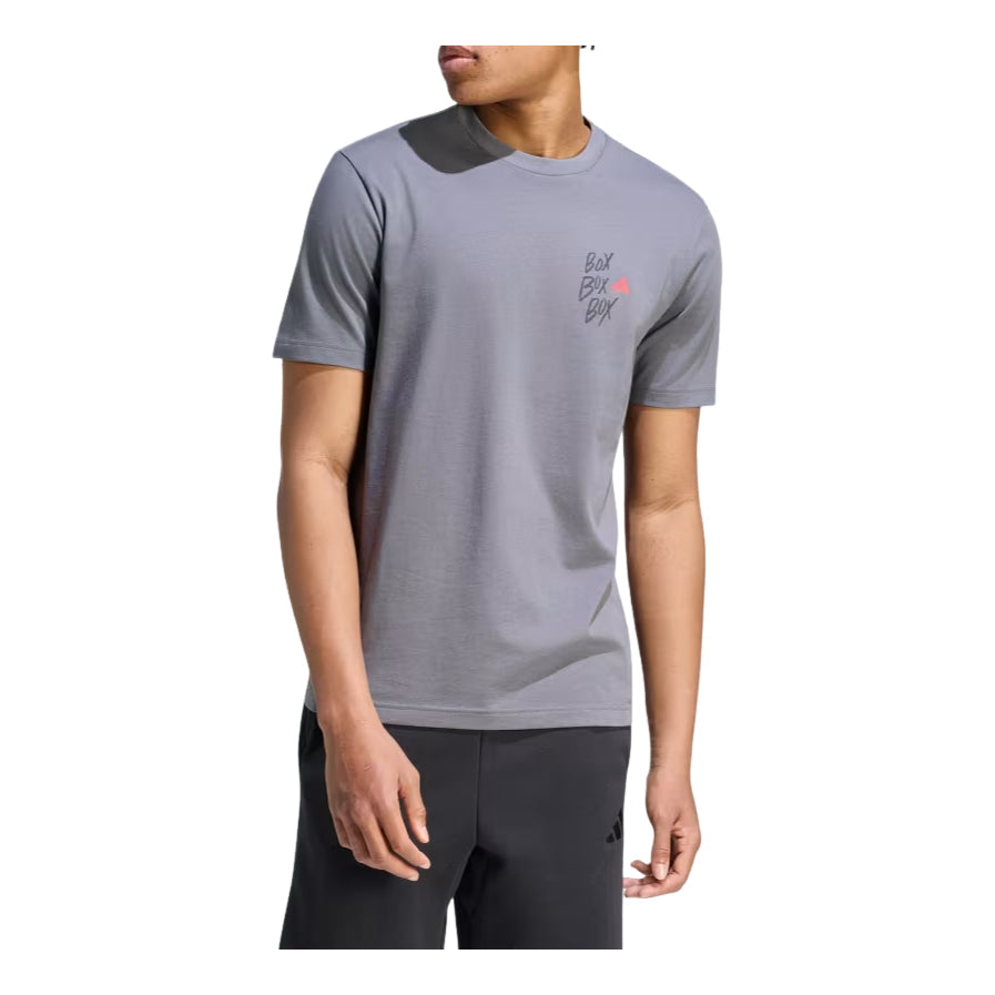 adidas Motorsport Box 3 Graphic T-Shirt Asia Sizing 'Grey' KC7113 - adidas Professional Edition