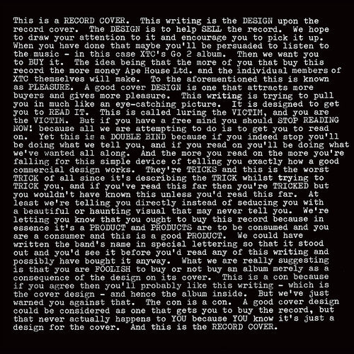 XTC: GO2 - 200gm Vinyl { Vinyl }