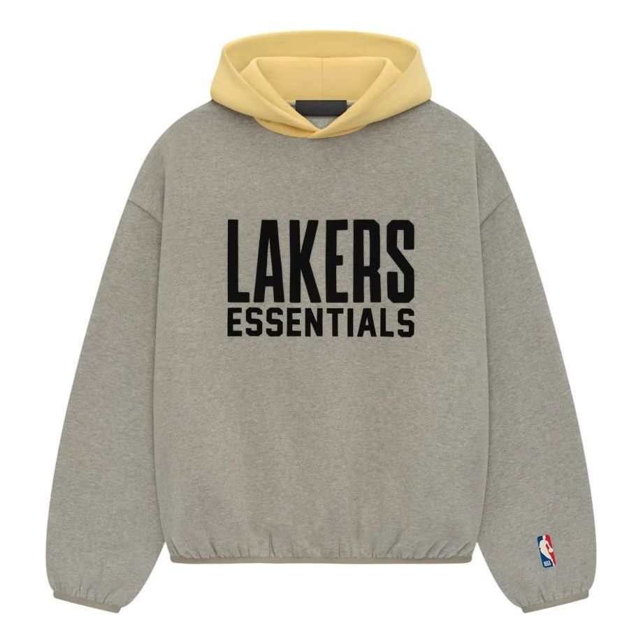 Fear of God Essentials x NBA Lakers Hoodie 'Warm Heather' 192AL246305F
