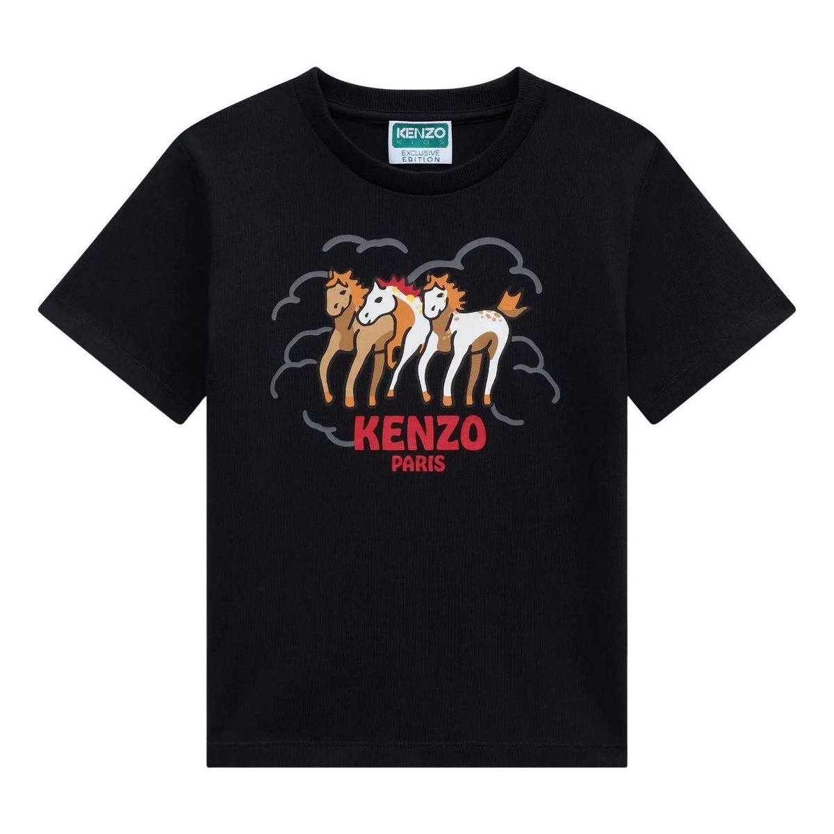 (GS) KENZO Lunar New Year' T-Shirt 'Black' LG5K61593UNI-99