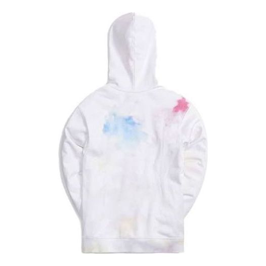 KITH Tie Dye Williams III Hoodie 'White Red' KH2636-101