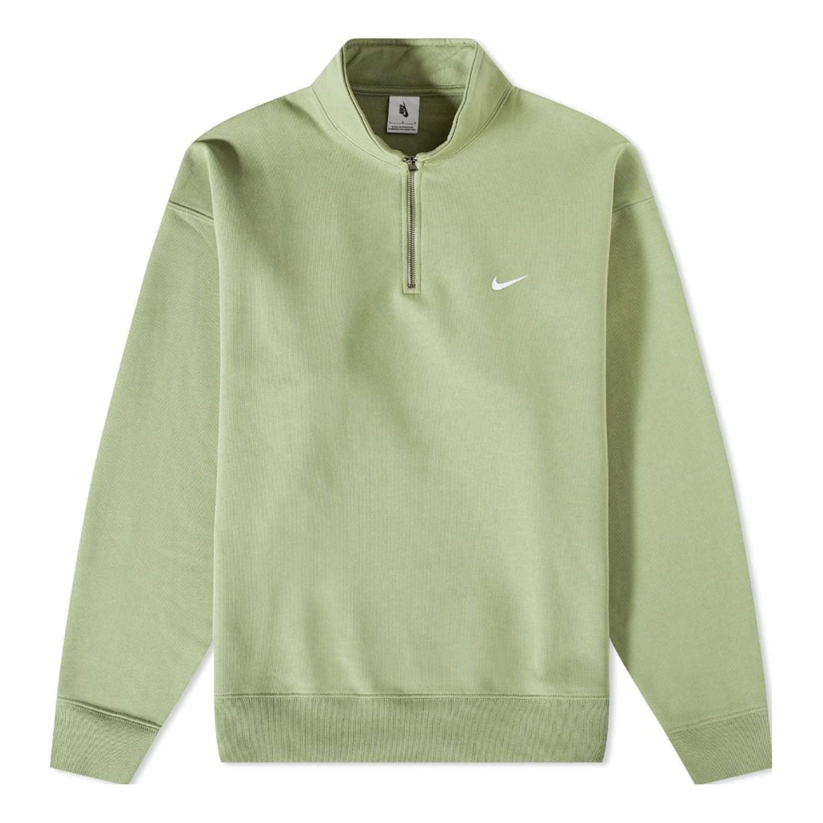 Nike Solo Swoosh Quarter-Zip Sweayshirt 'Oil Green' DQ5209-386
