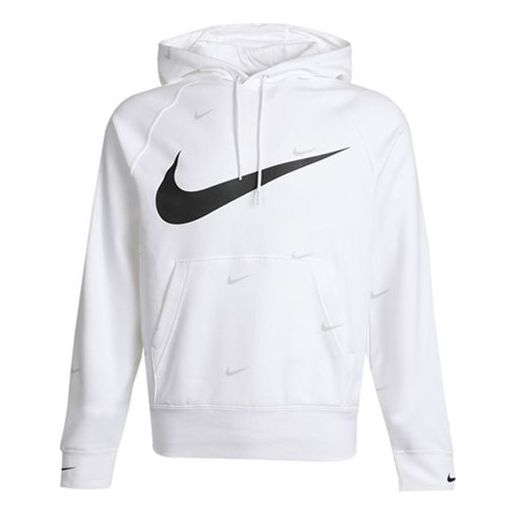 Nike Athleisure Casual Sports hooded Fleece Lined White DA0111-100