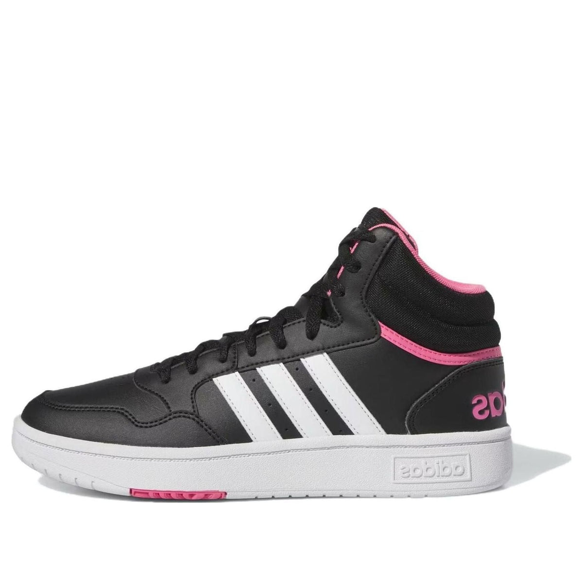 (WMNS) adidas Hoops 3.0 Mid 'Black Pink Fusion' IG7896