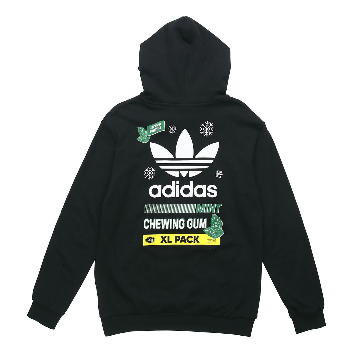 Men's adidas originals Snowflake Hooded Pullover Black FP7702