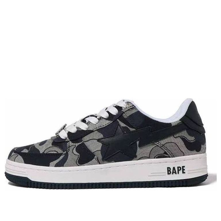 (WMNS) A BATHING APE Bape Sta Low 'Black Camo' 1J30-291-002-BLCKCAMO
