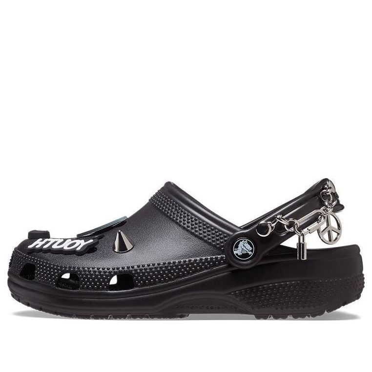 Crocs Classic Feel The Positivity Casual Unisex Black Sandals 207571-001