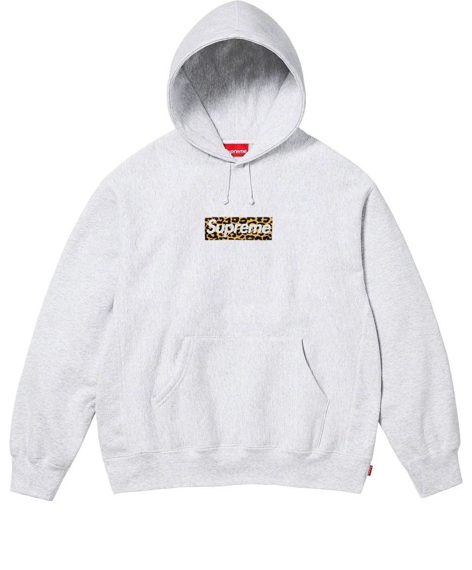 Supreme Shanghai Box Logo Hooded Sweatshirt 'Grey' SUP-SS24-106