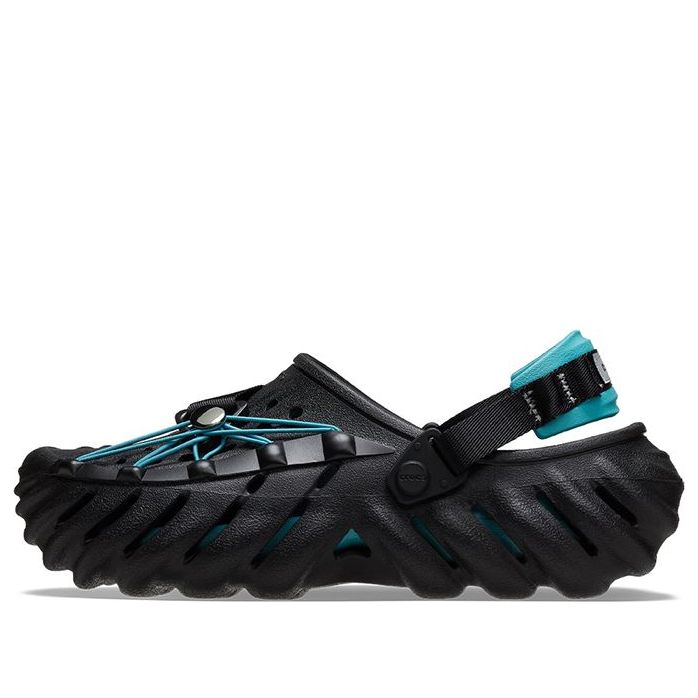 Crocs Echo Reflective Laces Clog 'Black Teal' 210004-001