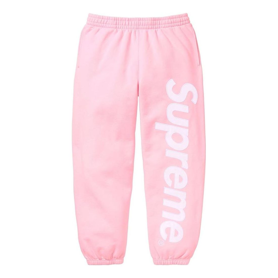 Supreme FW23 Week8 Satin Appliqu Sweatpants 'Pink' SUP-FW23-149