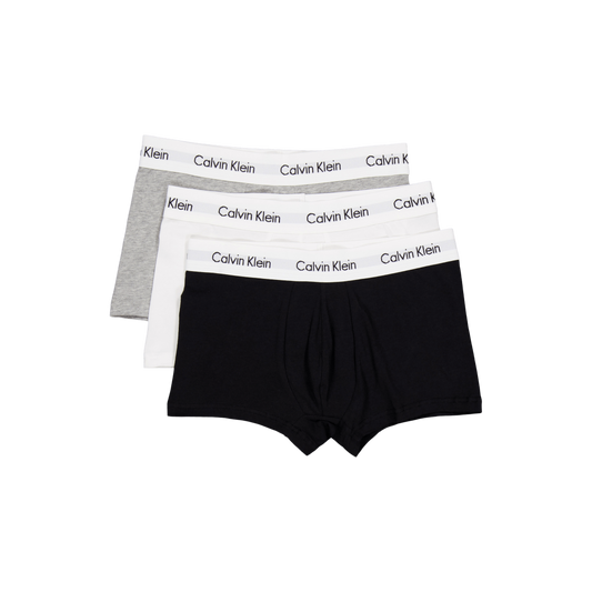 Cotton Stretch 3P Low Rise Trunk Black