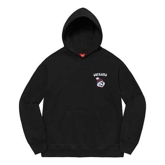 Supreme Snowman Hooded Sweatshirt 'Black White' SUP-FW21-318