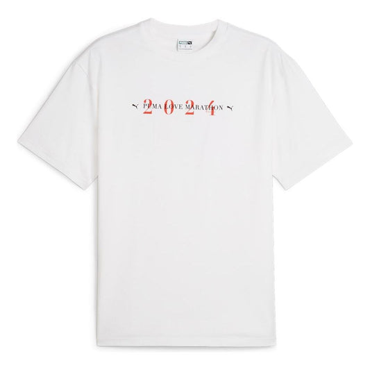 PUMA Love Marathon Graphic T-shirt 'White' 624407-02