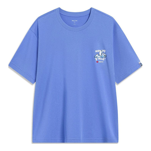 Li-Ning x Disney Stitch Graphic T-shirt 'Blue' AHST493-4
