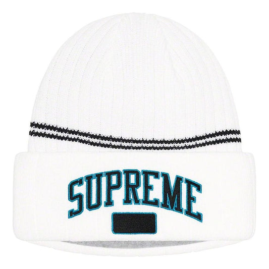 Supreme Fleece Lined Beanie 'White Black' SUP-FW22-1080