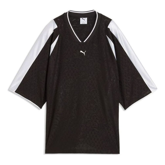 (WMNS) PUMA Lace Pack Oversized Jersey 'PUMA Black' 638741-01