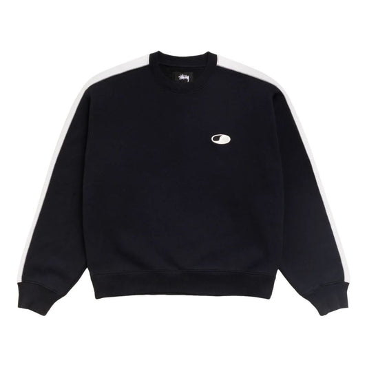 Stussy Paneled Stripe Crew 'Black' 118621-BLAC - Stussy Professional Edition