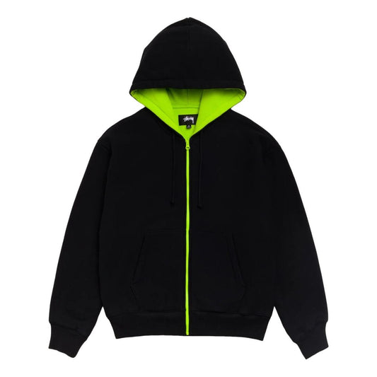 Stussy Double Faced Zip Hoodie 'Black' 118624-BLAC - Stussy Professional Edition