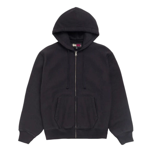 Stussy Fleece Zip Hoodie 'Black' 118634-BLAC - Stussy Professional Edition
