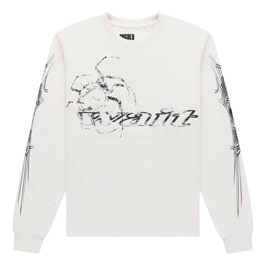Sp5der White Wait Long-Sleeve T-Shirt 'White' TE032SS26WHT
