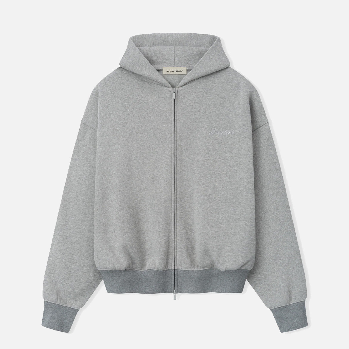 SIGNATURE CLASSIC FULL ZIP HOODIE - CONCRETE HEATHER