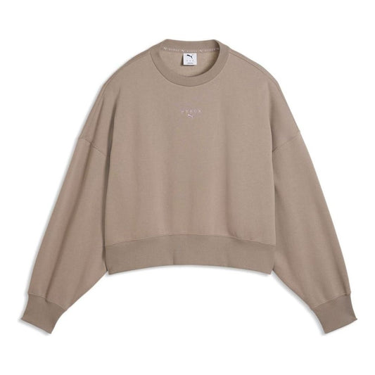 (WMNS) PUMA x Hyrox Heavyweight Crew Sweatshirt 'Mouse Gray' 529249-81