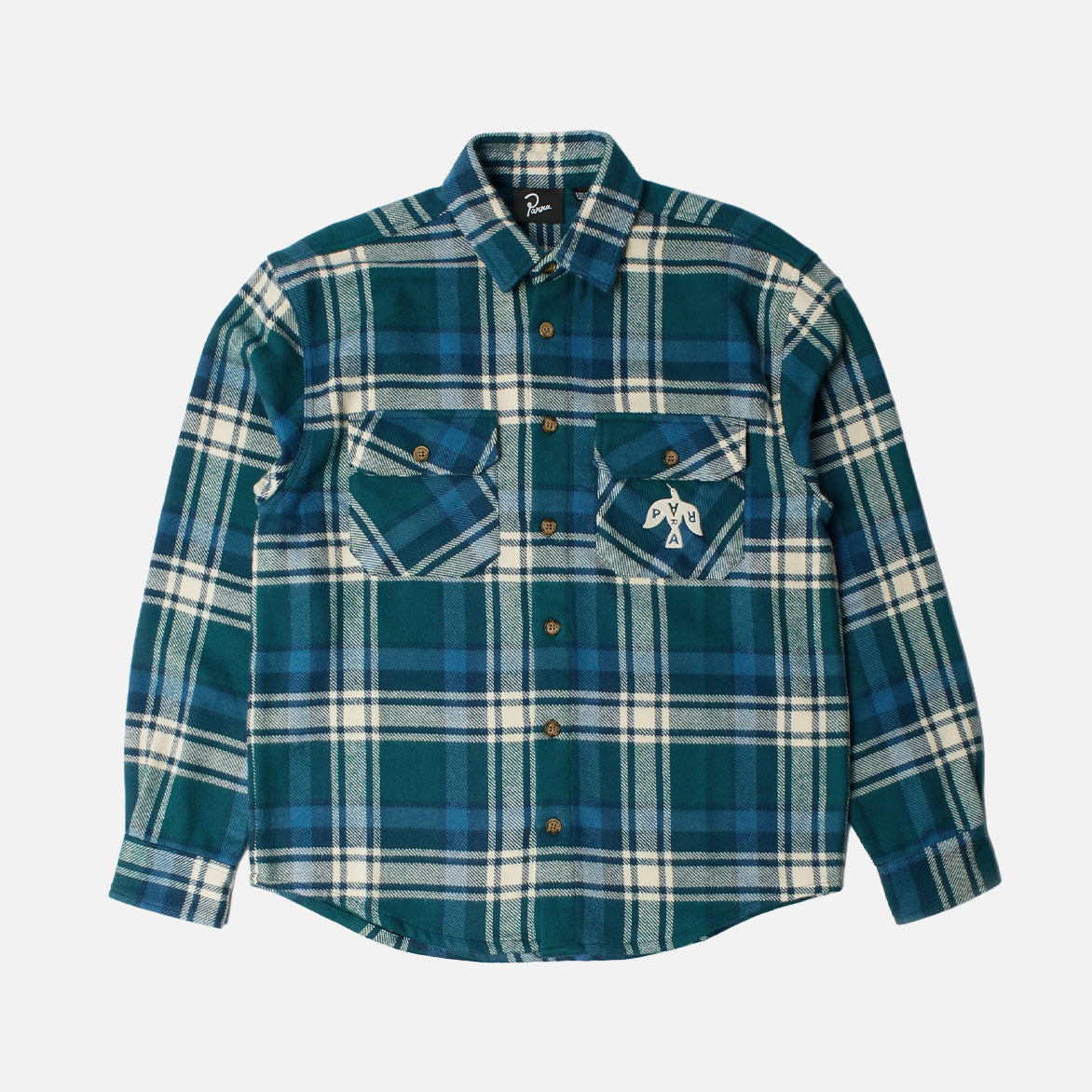 CROW FLANNEL SHIRT - PINE GREEN