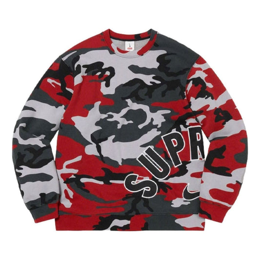 Supreme x Nike Arc Crewneck 'Red Camo' DO6660-689 - Supreme Professional Edition