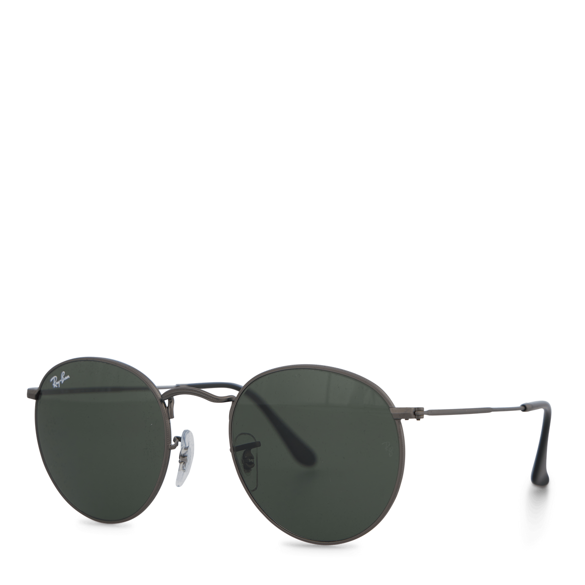 Round Metal Matte Gunmetal