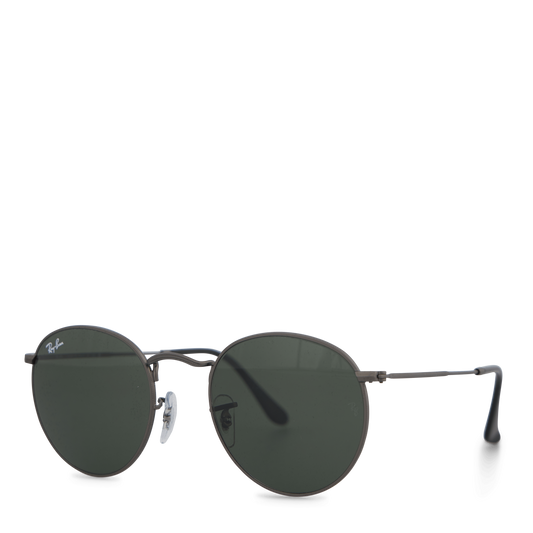 Round Metal Matte Gunmetal