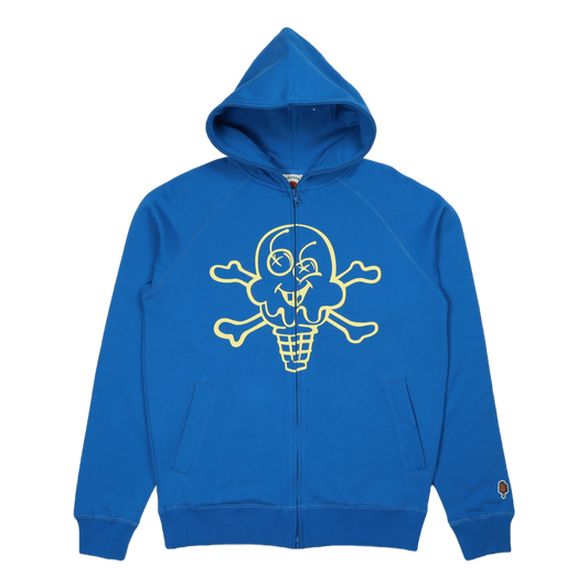 Cones & Bones Full Zip Hood Blue