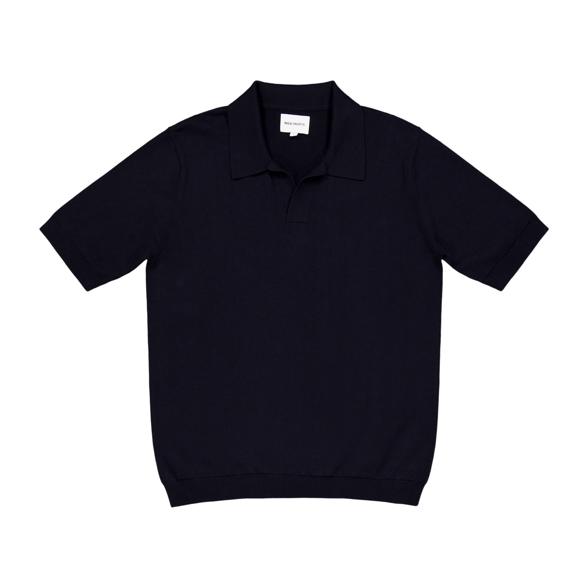 Leif Cotton Linen Polo Dark Navy