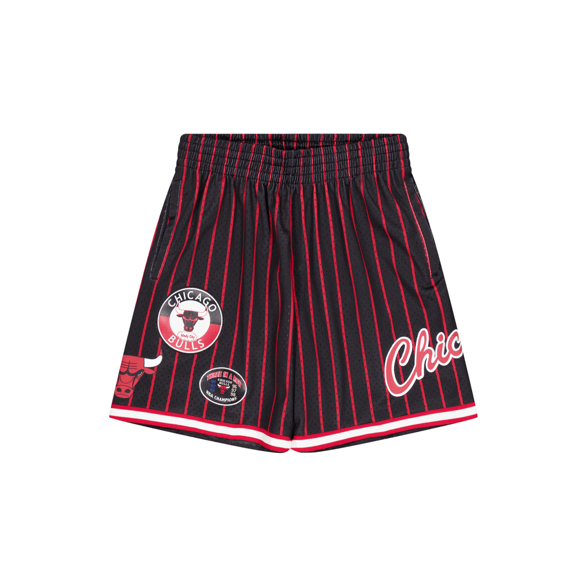 M&n City Collection Mesh Short Black/red