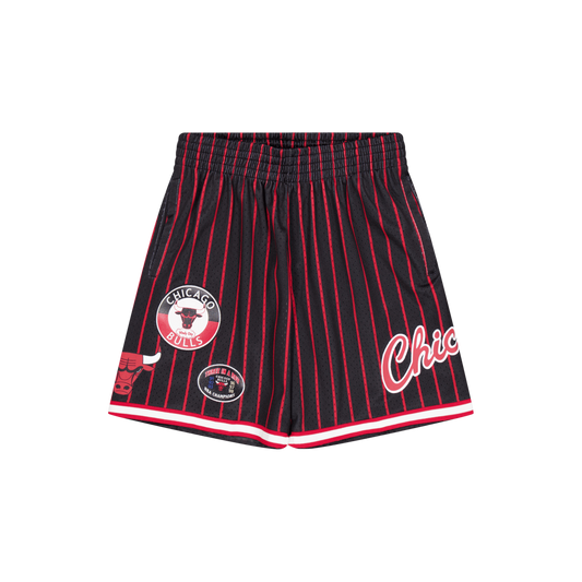 M&n City Collection Mesh Short Black/red