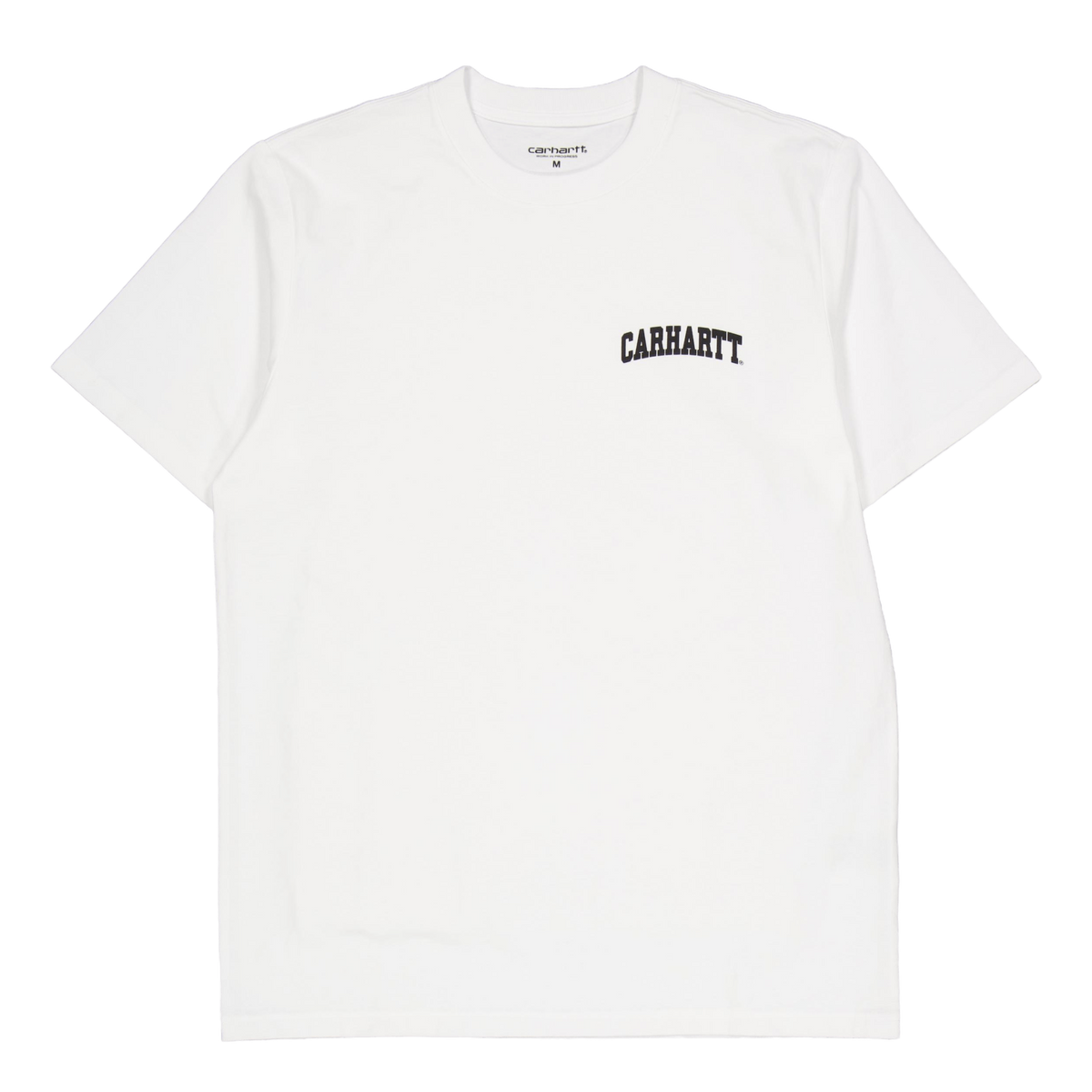 S/s University Script T-shirt White / Black
