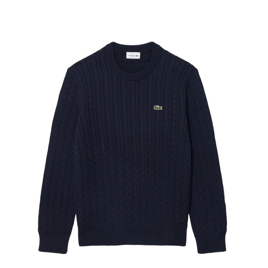 Lacoste Cable Knit Cotton Sweater