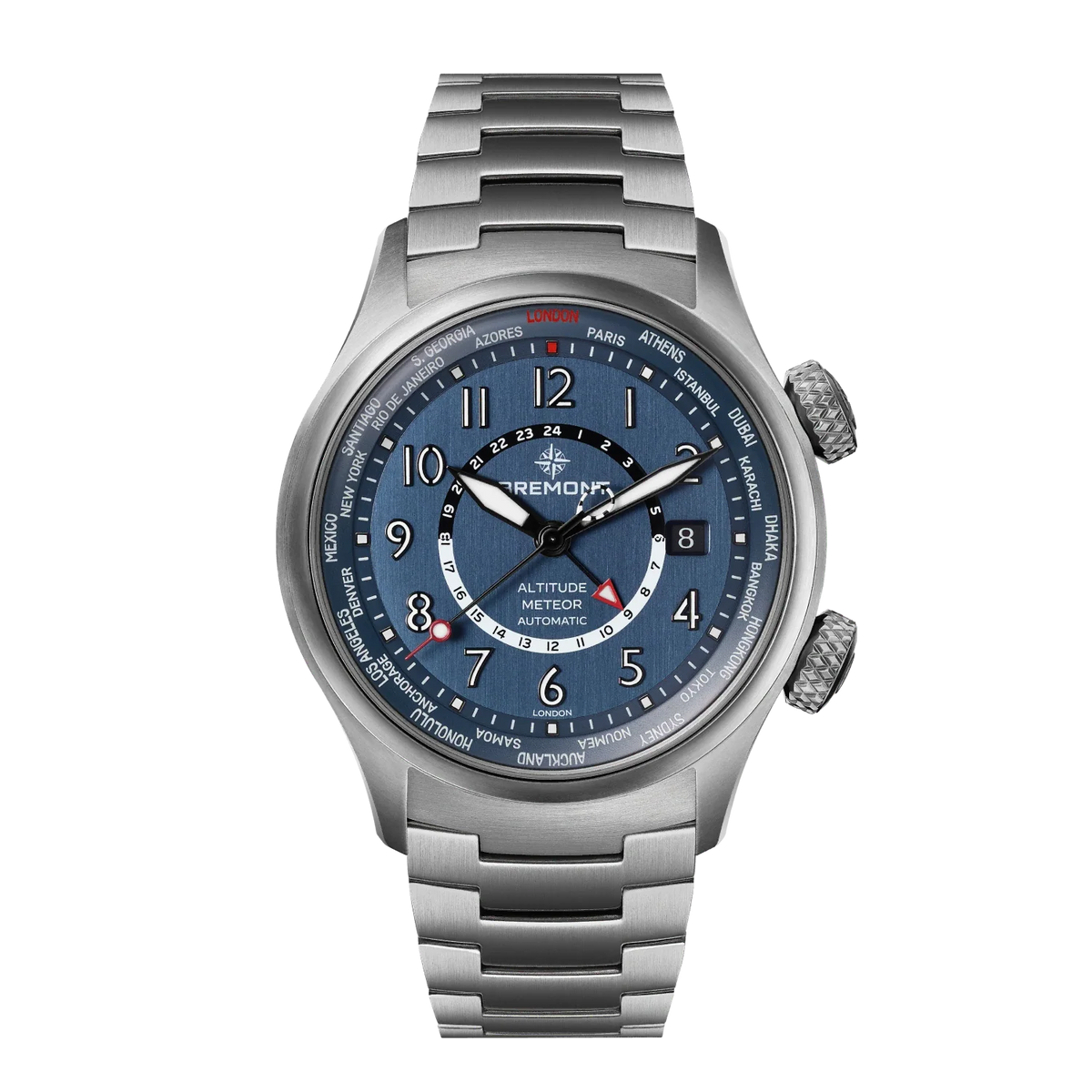 Altitude MB Meteor Time Zones Blue Dial Bracelet
