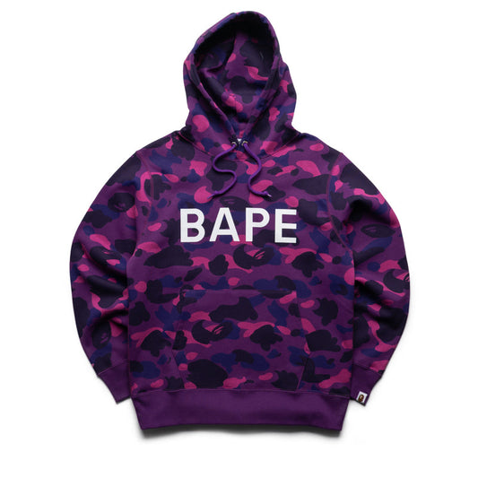 A Bathing Ape Color Camo Bape Pullover Hoodie - Purple