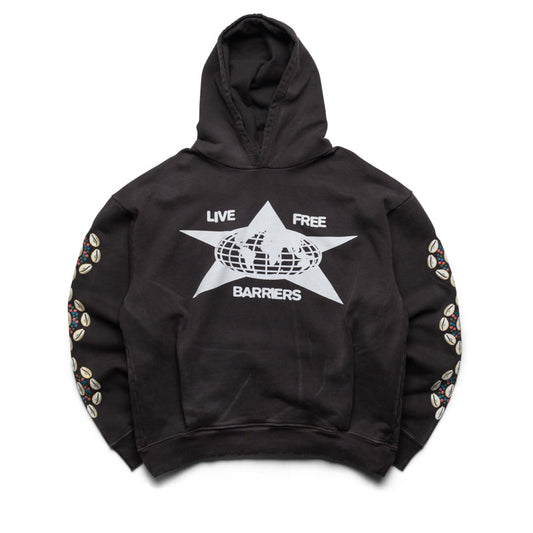 Barriers Worldwide Cowrie Shell Hidden Pocket Hoodie - Mink