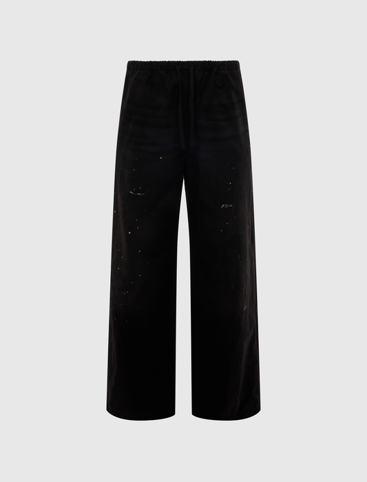WASHED COTTON TROUSERS