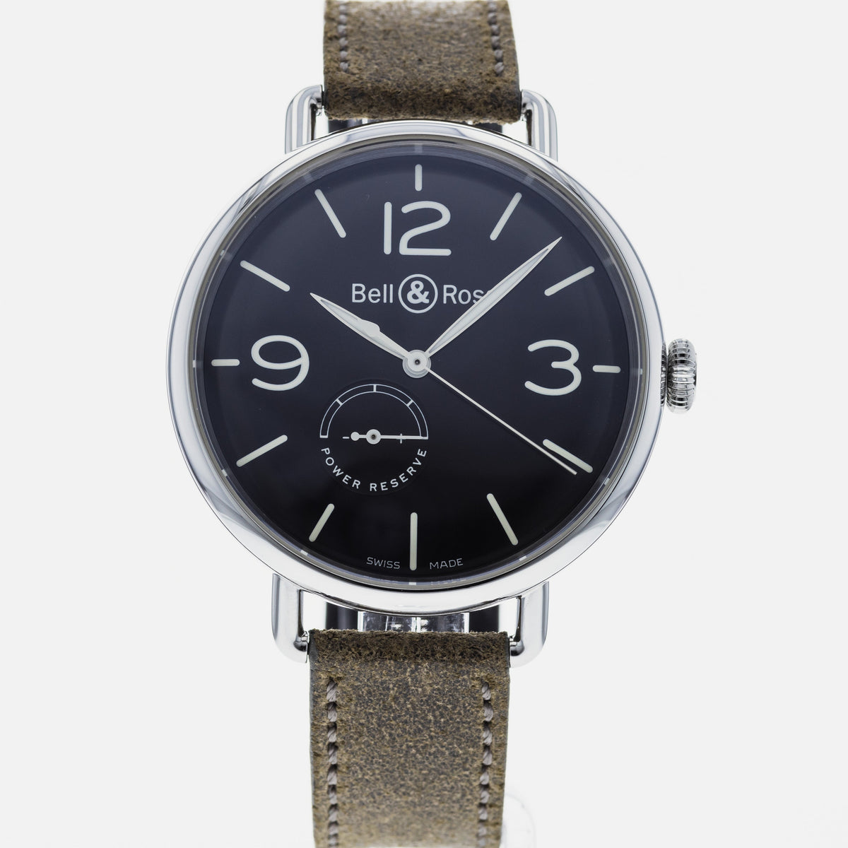 Bell &amp; Ross BRWW1-97 WW1 Reserve De Marche BRWW197-BL-ST/SCR
