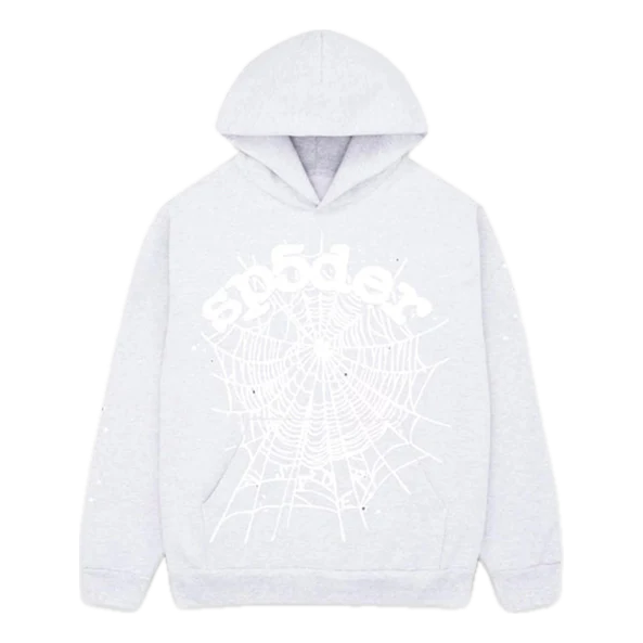 Sp5der OG Web Hoodie 'Heather Grey' SP5-OGWGRY-HD