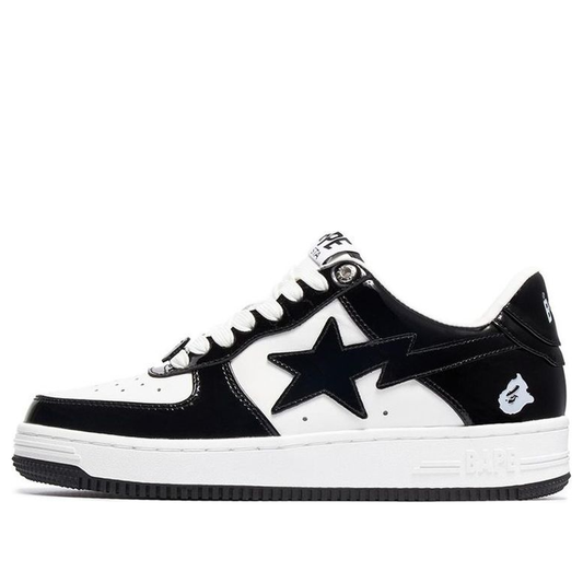 A Bathing Ape Bape STA Low 'Black White' OZXSHM19X002I-BKA