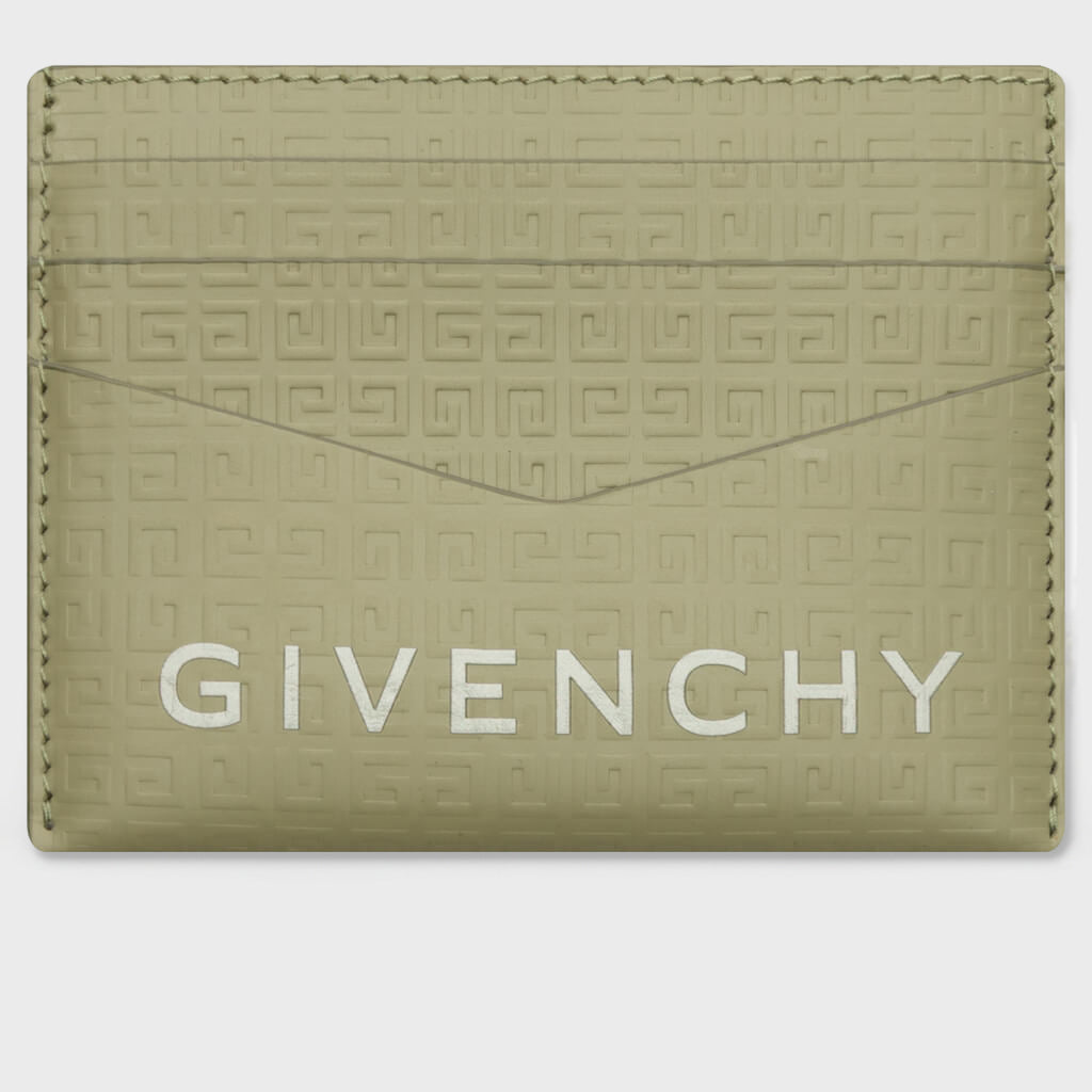Card Holder in Classic 4G Leather - Khaki
