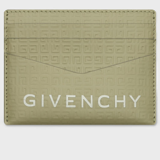 Card Holder in Classic 4G Leather - Khaki