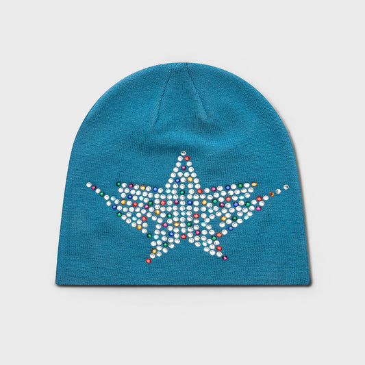 Color Stone STA Knit Cap - Sax