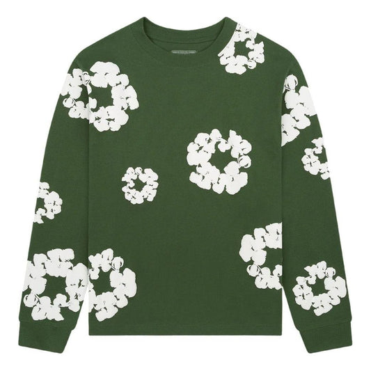 Denim Tears Cotton Wreath Long Sleeves T-Shirt 'Green' DT-041