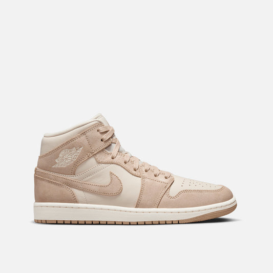 WMNS AIR JORDAN 1 MID SE - LIGHT BROWN / SAIL