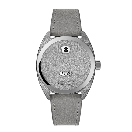 Terra Nova 35mm Jumping Hour Frosted Leather Strap